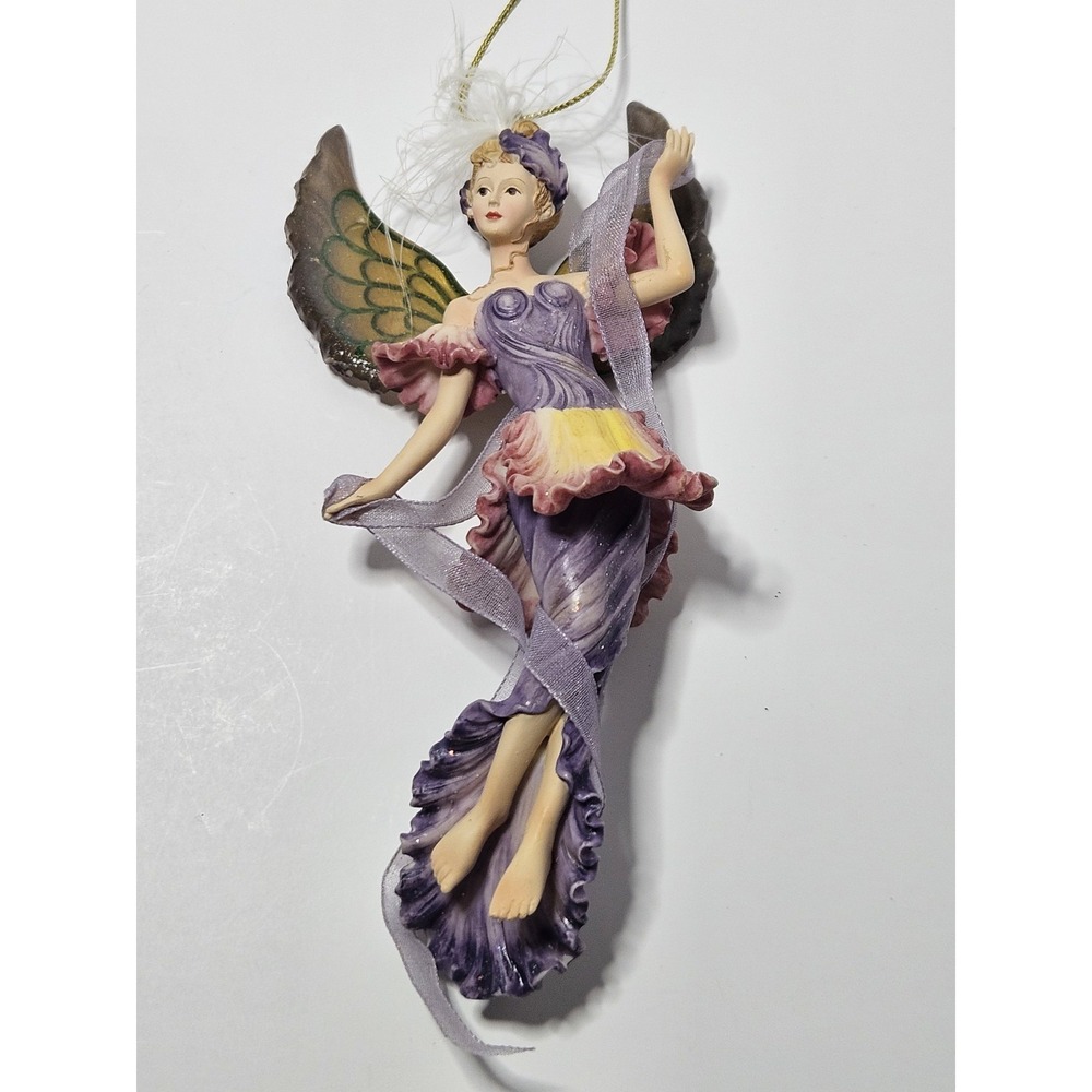 Ashton Drake The Iris Beckons Wings of Light Ornament Lena Liu Fairy Angel  2002